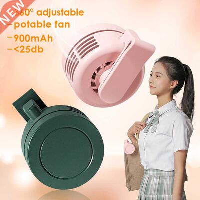 Mini Clip Fan Neck fan Vaneless Portable Outdoor 360 Adjusta