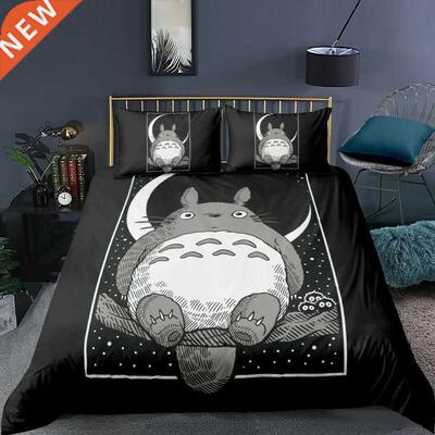 Totoro Bedding Sets US/Europe/UK Size Quilt Cartoon Bed Cove