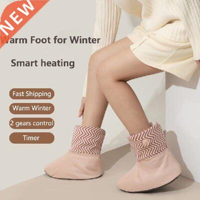 Timer Electric Heater Foot Pad Warm Machine Shoes for