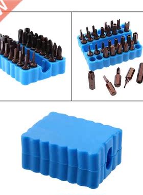 Set of 2 Plastic 1/4Inch Hex Shank Screwdriver Bits Holder