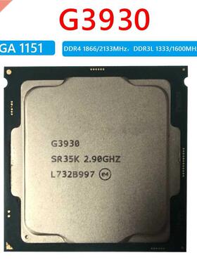 For Intel Celeron G3930 For LGA1151 SR35K 2.9GHz CPU DDR4 Du