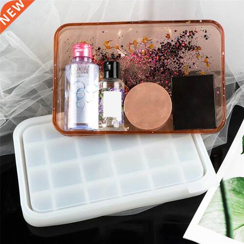 26*18cm Fashionable  Silicone Crystal Epoxy Mirror