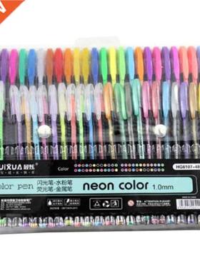 hot-ZUIXUAN 48 Gel Pens set, Color gel pens Glitter Metallic
