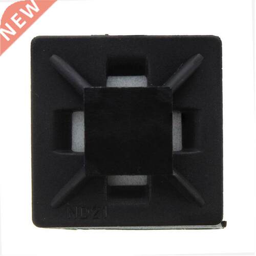 100pcs Sort Adhesive Lead Tie Square Mounts Clips Wall Holde