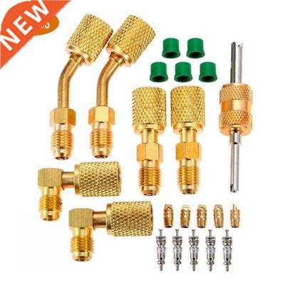 R410A Charging Vacuum Port Adapter Kit Straight Swivel HVAC