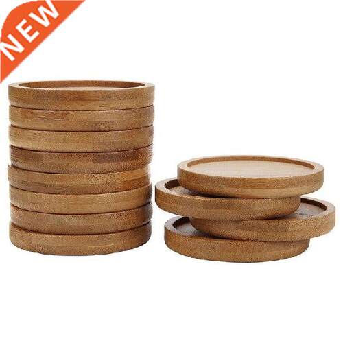 New Bamboo Plant Saucer . inch Succulent Pot Tray Flower