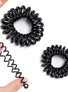 10PCS/lot Rubber Band Headwear Rope Spiral Shape Elastic Hai