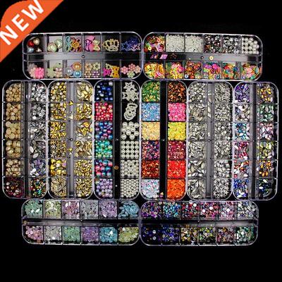 New Multi-size Nail Rhinestones D Crystal Clear Nail Stones