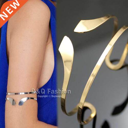 Egypt Bar Curve Geo Open Upper Arm Cuff Armlet Armband Bangl