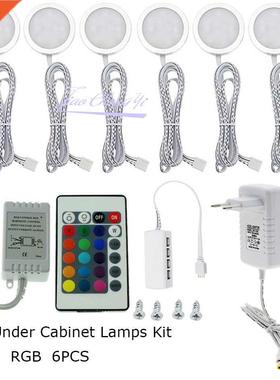6PCS RGB LED Decke licht LED Unter Schrank Lampen Boot Fernb
