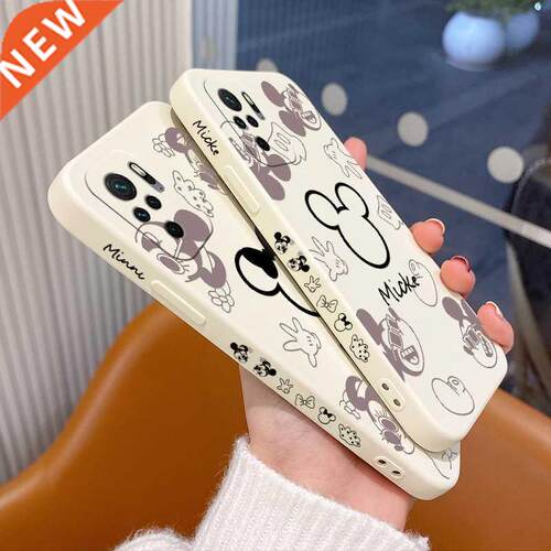 Simple Mouse Liquid Silicone Case For Xiaomi Redmi Note 10 1