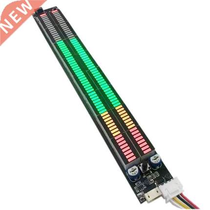 DC 8-40V Dual 64 LED Stereo Music Spectrum light Audio Level