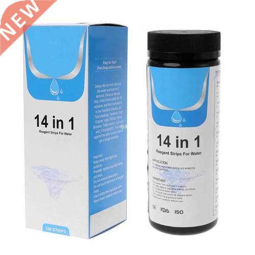 14water tester strips paper residual chlorine ph total alkal