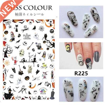 1pc Halloween water transfer nail art stickers decals nails