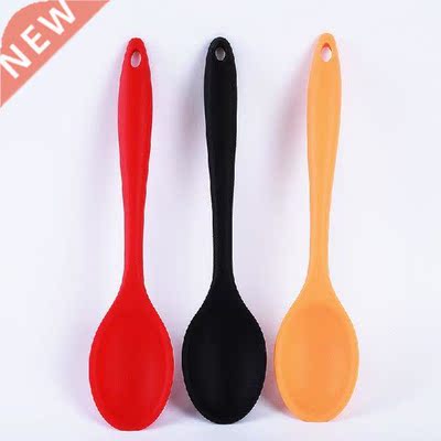 Food Grade Silicone Long-handled Rice Soup Spoon Kitchen