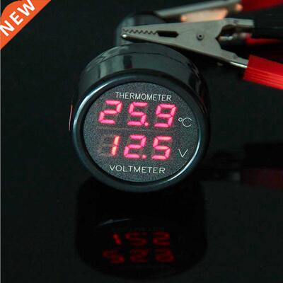 DC 8-40V Car Cigarette Lighter Voltage Meter Voltmeter Therm
