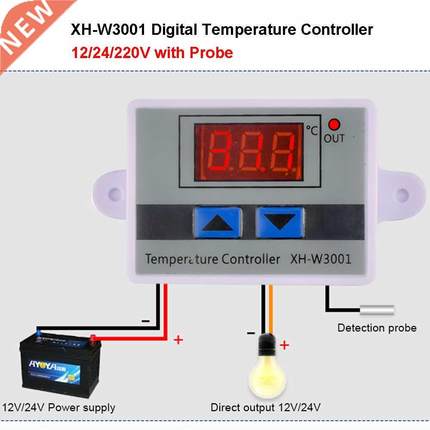 W3001 Digital LED Temperature Controller Thermostat Thermore