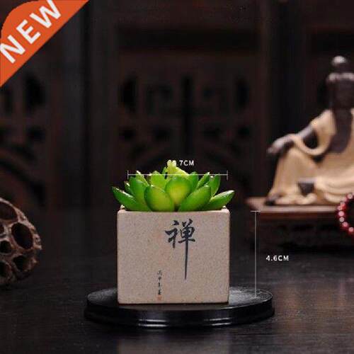 Flowerpot Office Desk Ornaments Home Garden Decor Buda