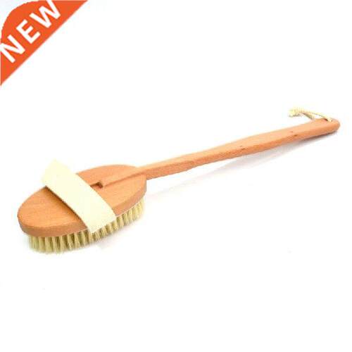 New 1Pc Qualified Shower Brush Natural Long Wooden Bristle