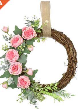 Artificial Peony Wreath Mother's Day Wreath for Front Do