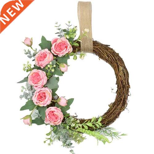 Artificial Peony Wreath Mother's Day Wreath for Front Do