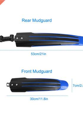 2Pcs Bicycle Mudguard MTB Bike Fender Mud Guards Wings Cycl