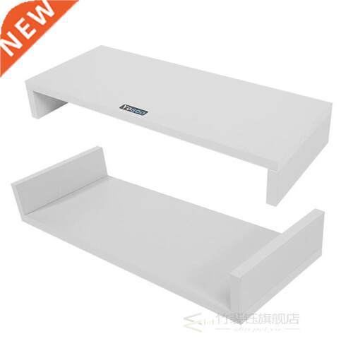 Wooden Monitor Stand Table Reduce Eye Neck Strain Laptop Des