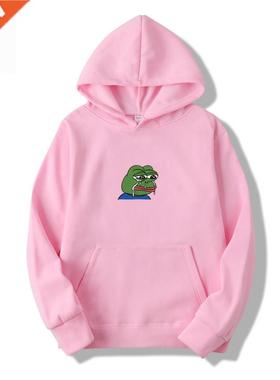 Faion men's hoodie graffiti print sad frog hoodie sweati