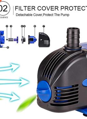 Ultra-Quiet Submersible Water Fountain Pump Filter Fish Pon