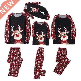 Christmas Family Matching Pajamas Set Deer Adult Kid Family