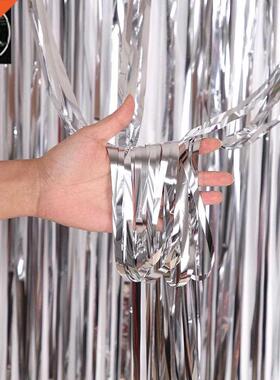 Party decoration rain silk curtain Photo background wall dec