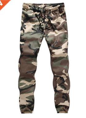 Newest Men Casual Jogger Pants Slim Fit Button Design Harem