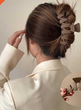 Matte Large tail ark Hair Clip for Women Faion Korean Cl