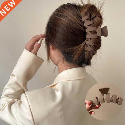Matte Large tail ark Hair Clip for Women Faion Korean Cl
