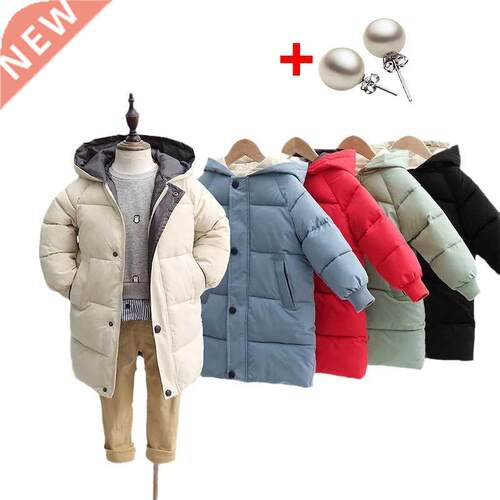 Children's Down Coat Winter Teenage Baby Boys Girls Cotton-p