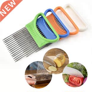 Creative Onion Cutter Slicer Stainless Steel Onion Holder