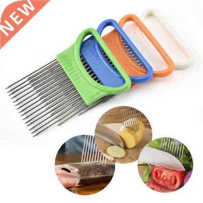 Creative Onion Cutter Slicer Stainless Steel Onion Holder