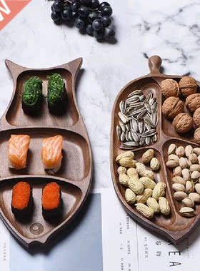 Whole Wood Wood Irregular Oval Solid Wood Pan Plate Fruit