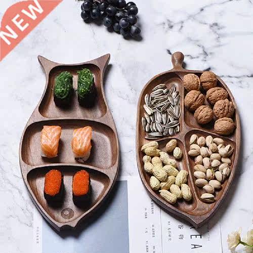 Whole Wood Wood Irregular Oval Solid Wood Pan Plate Fruit