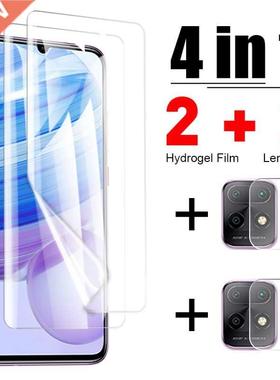 4in1 Hydrogel Film for Xiaomi Redmi Note 10 Pro 9 8 Pro 10S