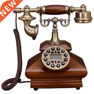 European-style Antique Retro Telephone Solid Wood Landline