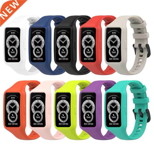 For Huawei Band 6 Pro Silicone Sport Straps Smart Watch Stra
