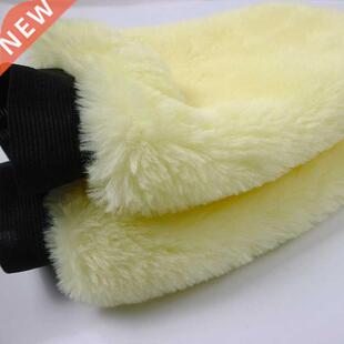 1pcs Real Sheepskin Mitt Car Soft Polishing Glove Lambswool