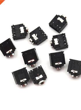 10PCS 5 Pin Female 3.5mm PCB Mount Stereo Jack Socket Conne