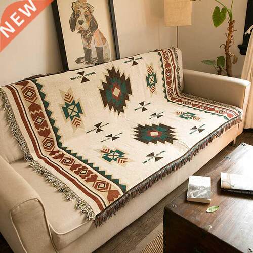 Bohemian geometric blanket mandala carpet sofa cover