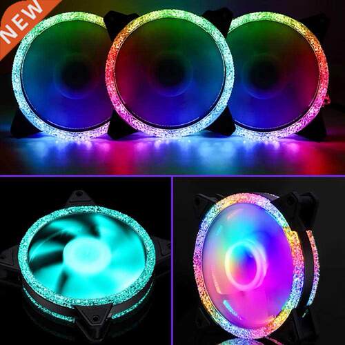 Convenient Multifunction Case Fan Mute Adjustable 12cm RGB L