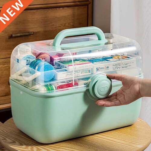 Large Capacity Fily Medicine Organizer ox Portale First