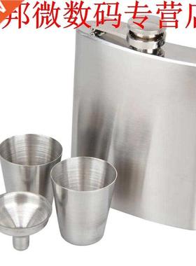 Portable Stainless Steel 7oz Hip Flask Flagon Whiskey Wine P