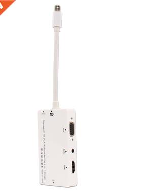 1080P Displayport To VGA/Audio/HDMI/DVI 4 In 1 Dongle Conver