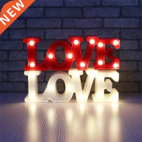 Neon Light Romantic D LOVE LED Letter Sign Night Light